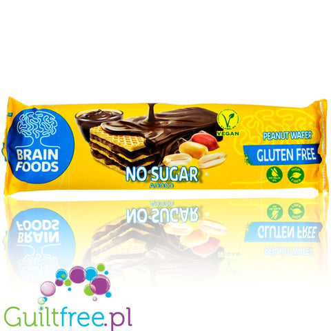 Brain Foods Peanut Chocolate Wafer 40g