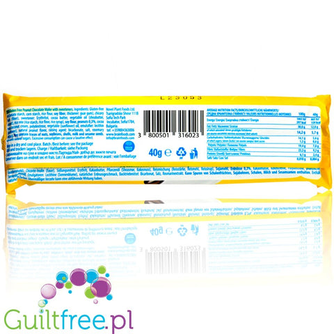 Brain Foods Peanut Chocolate Wafer 40g