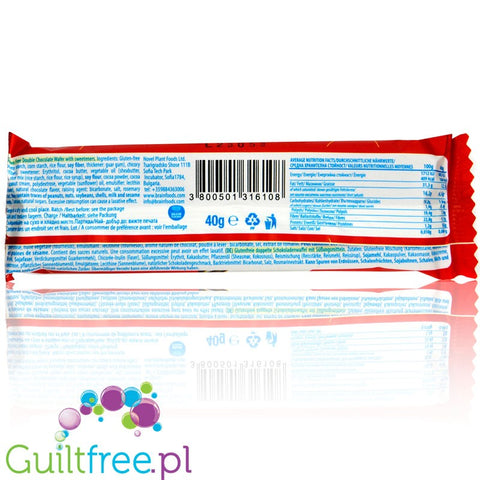 Brain Foods Double Chocolate Wafer 40g