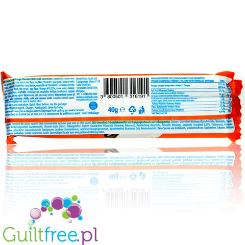 Brain Foods Orange Chocolate Wafer 40g