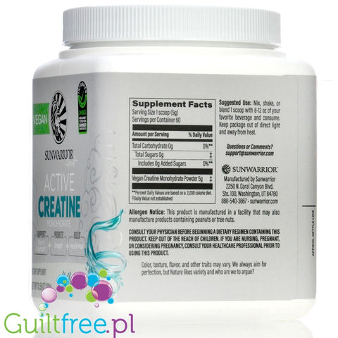 Sunwarrior Active HCreatine 300g Unflavored