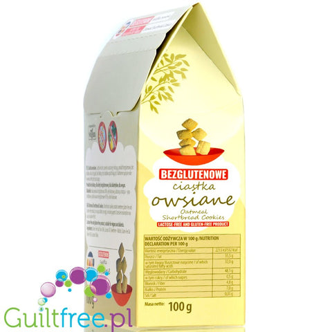 Malu Food gluten free, sugar free oatmeal shortbread cookies