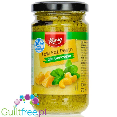 Kania Low Fat Pesto alla Genovese - zielone pesto z bazylii o obniżonej o obniżonej zawartości tłuszczu
