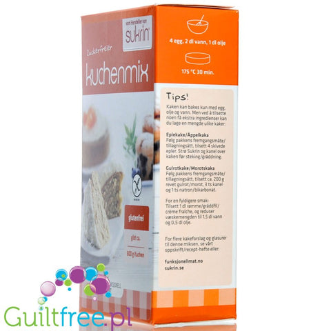 Sukrin sugar free, low carb, gluten free cake mix