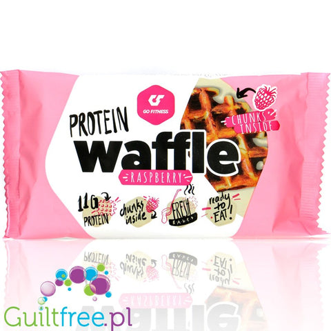 Go Fitness Protein Waffle Raspberry with egg whites 12g protein