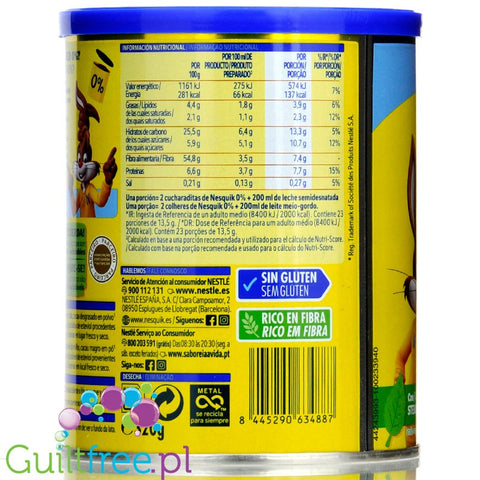 Nestlé Nesquik 0% - napój kakaowy bez cukru ze stewią 0,32kg