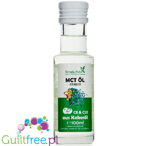 Simply Keto olej MCT C8 + C10 100ml - płynny olej MCT, 60% C8 & 40% C10