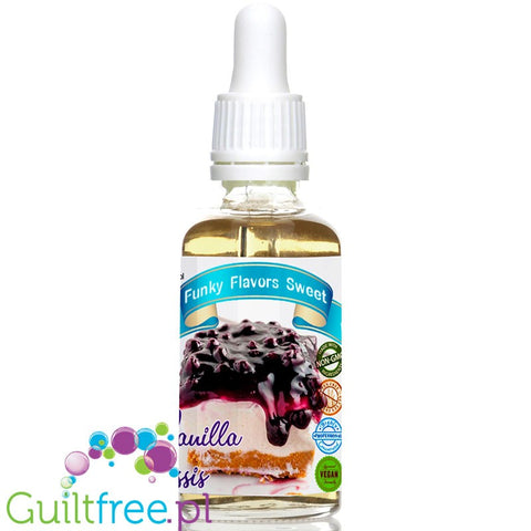 Funky Flavors Sweet Vanilla Cassis - słodzony aromat bez cukru i kcal, Czarne Porzeczki & Wanilia