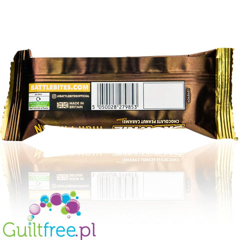 Battle Bites Brownie Chocolate Peanut Butter - baton proteinowy bez słodzików, Brownie, Karmel & Orzechy