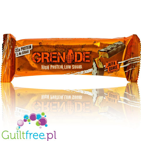 Grenade Carb Killa Jaffa Quake - baton proteinowy z karmelem i masą pomarańczową