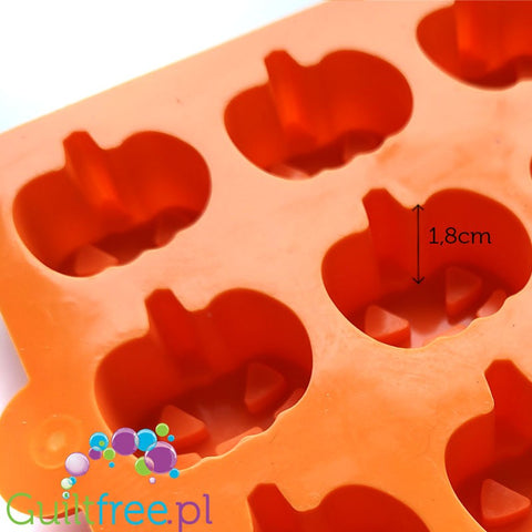 Silicone mold for pumpkin pralines, Halloween