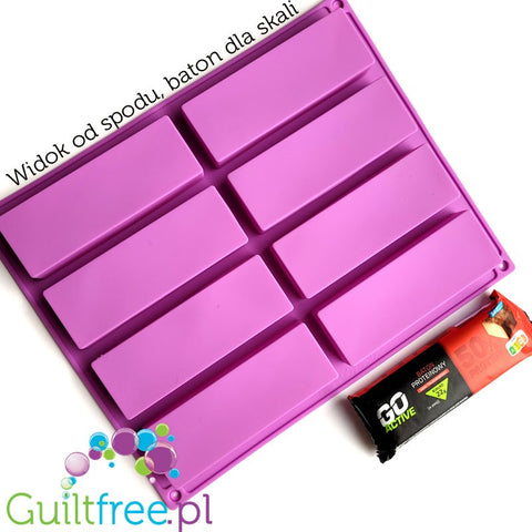 Silicone mold for homemade protein bars, 8 bars