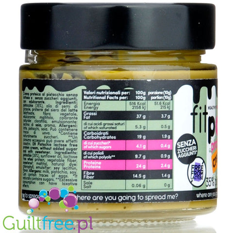 FitPrn Crema proteica 35% di pistacchio - Sicilian pistachio cream with WPI protein