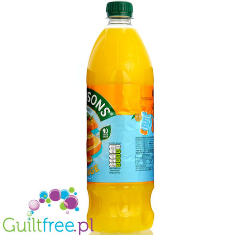 Robinsons Orange Squash - skoncentrowany syrop do rozcieńczania bez cukru i kalorii, Pomarańcza