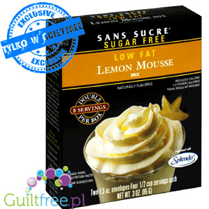 Sans Sucre No Sugar Added Low Fat Lemon flavor Mouse