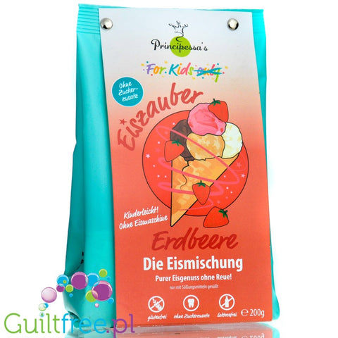 Principessa's Ice Magic Strawberry - truskawkowe lody bez cukru, mix do przygotowania