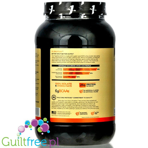 Rule1 R1 Protein Naturally Flavored, Chocolate Fudge, 25g protein in just 100kcal