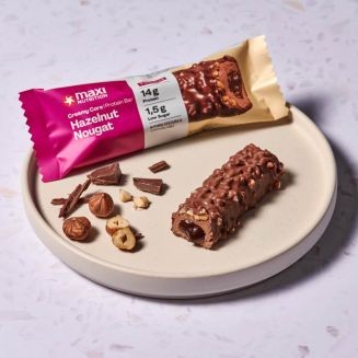Maxi Nutrition Creamy Core Hazelnut Nougat - miękki nadziewany baton proteinowy 185kcal