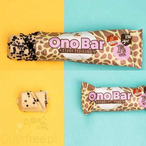 Go Fitness Ono Bar Kiddy Proteino - bezglutenowy wafelek a la Bueno w czekoladzie z mlecznym kremem, 10g białka