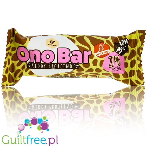 Go Fitness Ono Bar Kiddy Proteino - bezglutenowy wafelek a la Bueno w czekoladzie z mlecznym kremem, 10g białka