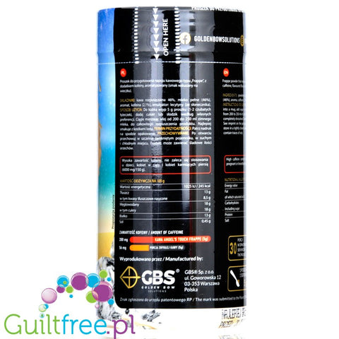 GBS Angel's Touch Frappe raspberry ice cream with cranberries - instant coffee with extra caffeine