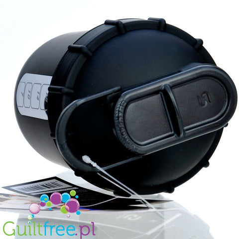Shakesphere Tumbler View 700ml Matte Black - protein shaker with a spherical bottom, no sediments shape