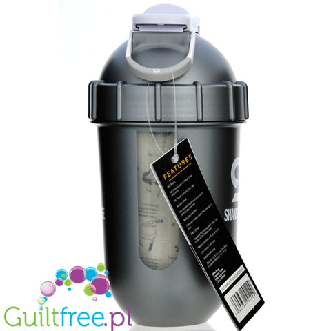 Shakesphere Tumbler View 700ml Gun Metal  - protein shaker with a spherical bottom, no sediments shape