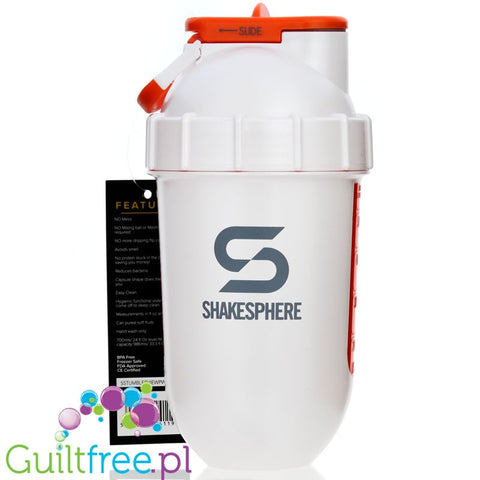 Shakesphere Tumbler View 700ml Pearl White - szejker sferyczny z kulistym dnem bez osadów