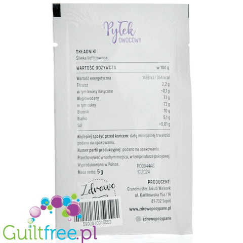 Zdrowo Posypane Plum - lyophilised fruit powder, 100% fruits