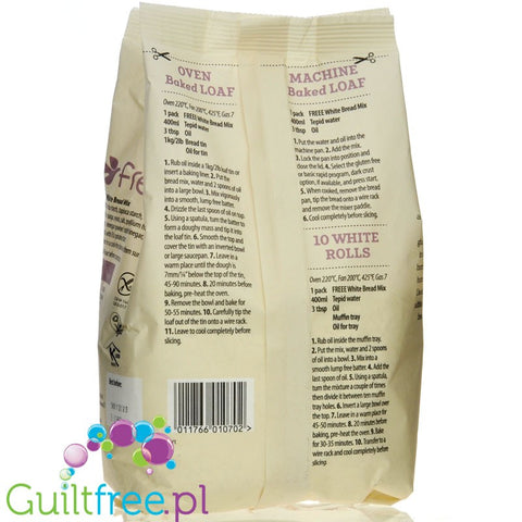 Doves Farm Gluten Free White Bread Mix - bezglutenowa mieszanka do wypieku białego chleba
