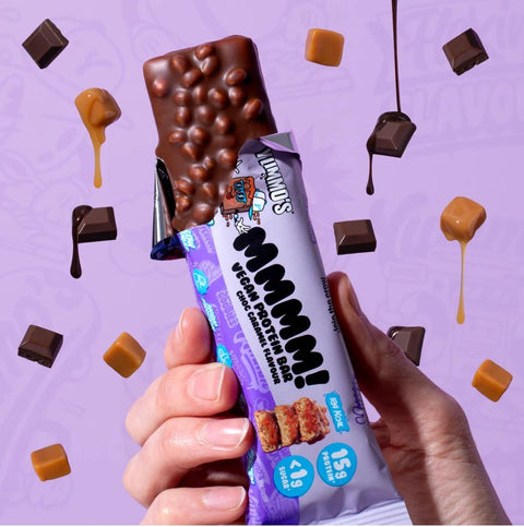 Yummo's Vegan Protein Bar Choc Caramel - wegański baton proteinowy 184kcal i 15g białka