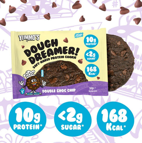 Yummo's Dough Dreamer Protein Cookie Double Choc Chip 50g