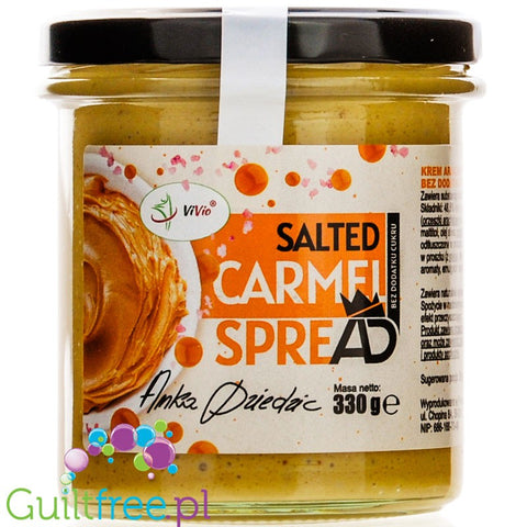 Vivio Anka Dziedzic Krem Arachidowy Salted Caramel - krem orzechowy bez cukru, Solony Karmel