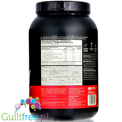 Optimum Nutrition, Whey Gold Standard 100% Banana Cream 0,9KG