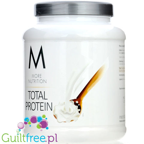 More Nutrition Total Protein Sahne 0,6kg - game changer! niesłodzona odżywka kazeinowa o smaku śmietanki