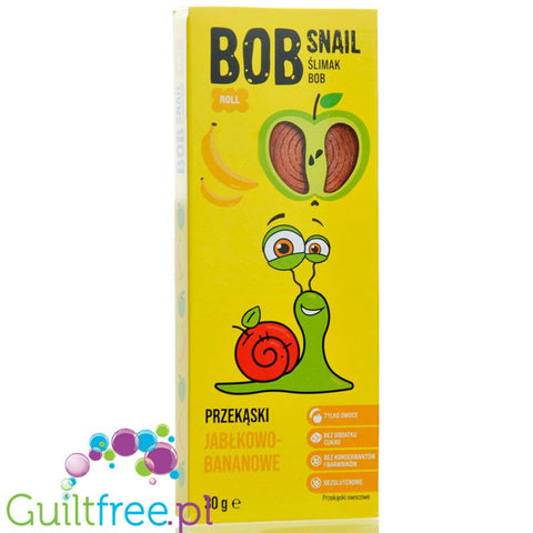 Bob Snail Jabłko & Banan 30g - przekąska z owoców bez dodatku cukru Bob Snail