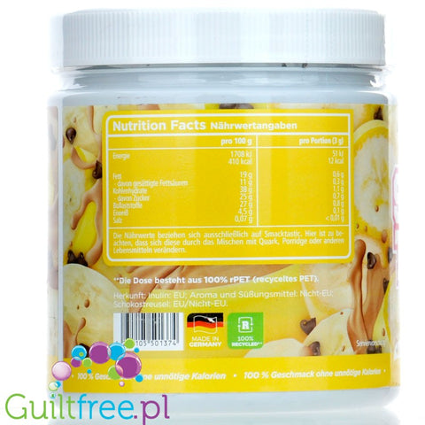 Rocka Nutrition Smacktastic Banana Chocolate Split 270g - słodzący aromat słodzący w proszku, Banan, Czekolada & Bita Śmietanka