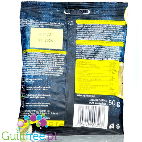 Pure & Good Lemon - cytrynowe cukierki bez cukru ze stewią