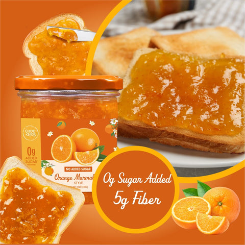 Choc Zero Orange Marmalade - marmolada pomarańczowa bez cukru ze skórką pomarańczową