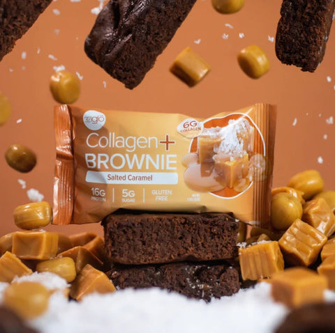 321Glo Collagen+Brownie - Salted Caramel Brownie