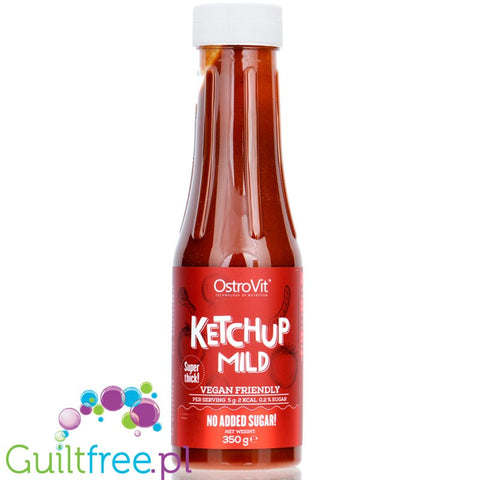 Ostrovit Ketchup Mild - gęsty łagodny ketchup bez dodatku cukru 42kcal