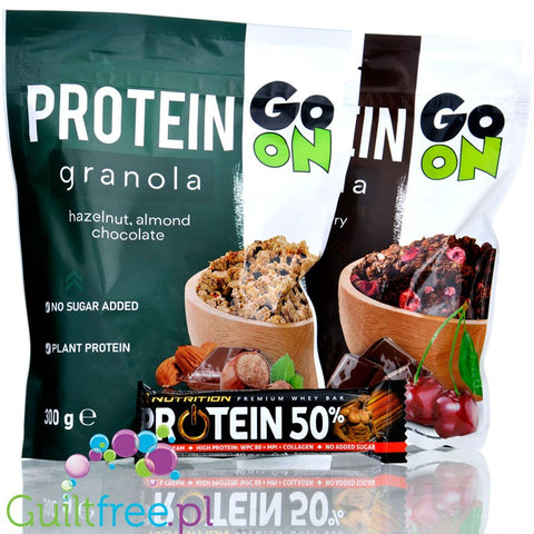 Sante Zestaw 2 granole PLUS baton GRATIS (Premium Whey Protein 50% Cookie&Cream & 2 x Granola)