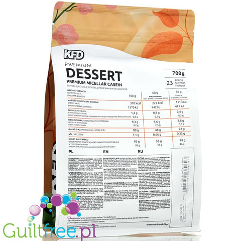 KFD Premium Protein Dessert Casein Traditional Ice Cream -thick protein