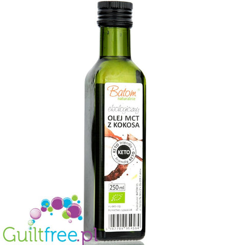 Batom Olej MCT płynny z kokosa 250ml - ekologiczny MCT z kokosów ze Sri Lanki 100%