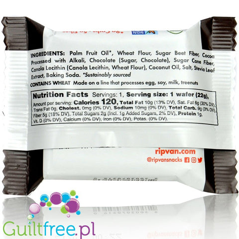 Rip Van Wafers Dark Chocolate 120kcal No Sugar Added