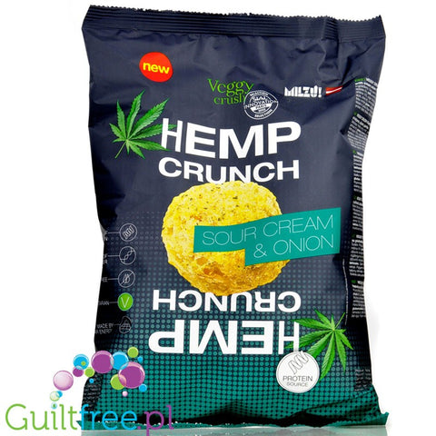 Milzu Veggy Crush Hemp Crunch Sour Cream & Onion 100g