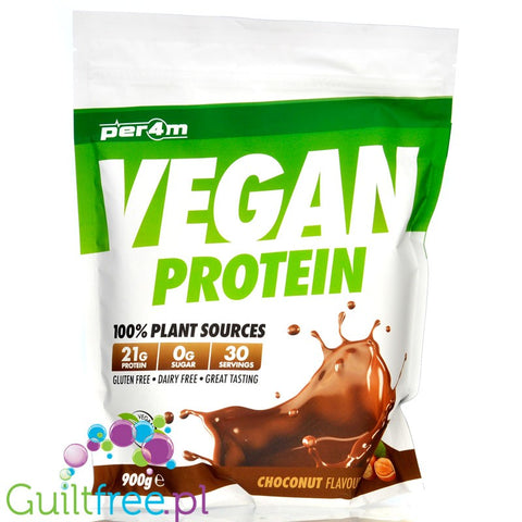 Per4m Vegan Protein Choconut - wegańska odżywka białkowa bez soi i glutenu z MCT