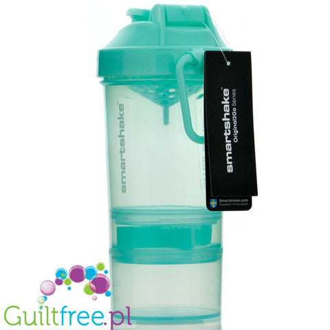 SmartShake Original2Go Mint Green Shaker 600ml - miętowy szejker z ruchomym uchwytem