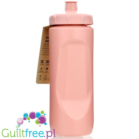 SmartShake EkoBottle Squeeze, Burnt Pink 500ml - bidon / butelka na wodę z ekologicznego tworzywa sztucznego