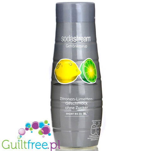 SodaStream No Sugar Lemon-Lime 440ml / 9L - syrop / koncentrat do wody bez cukru i kalorii, Cytryna & Limonka